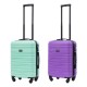 BlockTravel kofferset 2 delig ABS handbagage met wielen afneembaar 39 liter - inbouw TSA slot - mint groen - paars