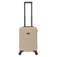 BlockTravel handbagage reiskoffer XS met wielen afneembaar 29 liter - inbouw TSA slot - lichtgewicht - champagne