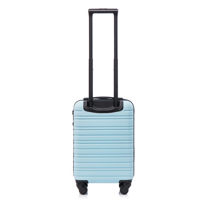 BlockTravel kofferset 2 delig ABS handbagage met wielen afneembaar 29 liter - inbouw TSA slot - lichtgewicht - licht blauw