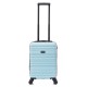 BlockTravel kofferset 2 delig ABS handbagage met wielen afneembaar 29 liter - inbouw TSA slot - lichtgewicht - licht blauw