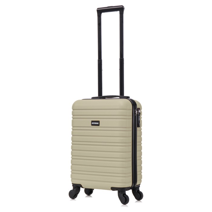 BlockTravel handbagage reiskoffer XS met wielen afneembaar 29 liter - inbouw TSA slot - lichtgewicht - licht groen