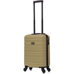 BlockTravel handbagage reiskoffer XS met wielen afneembaar 29 liter - inbouw TSA slot - lichtgewicht - olijf groen
