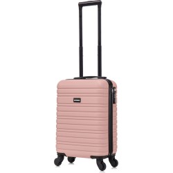 BlockTravel handbagage reiskoffer XS met wielen afneembaar 29 liter - inbouw TSA slot - lichtgewicht - rose goud