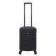 BlockTravel handbagage reiskoffer XS met wielen afneembaar 29 liter - inbouw TSA slot - lichtgewicht - zwart