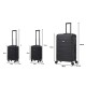 BlockTravel kofferset 3 delig ABS ruimbagage en handbagage 29 29 en 95 liter - inbouw TSA slot - zwart