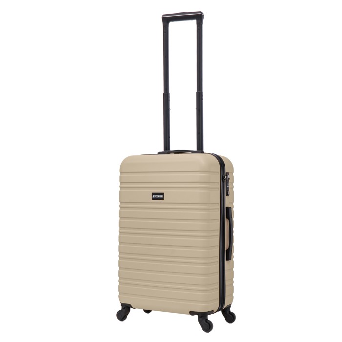 BlockTravel handbagage reiskoffer S met wielen afneembaar 39 liter - inbouw TSA slot - lichtgewicht - champagne