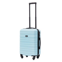 BlockTravel handbagage reiskoffer S met wielen afneembaar 39 liter - inbouw TSA slot - lichtgewicht - licht blauw