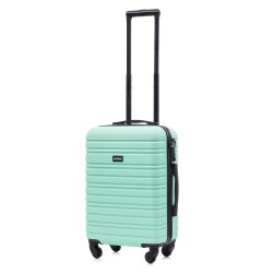 BlockTravel handbagage reiskoffer S met wielen afneembaar 39 liter - inbouw TSA slot - lichtgewicht - mint groen