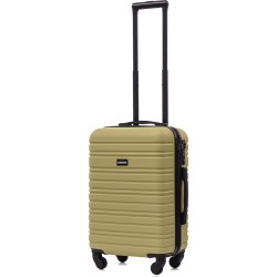 BlockTravel handbagage reiskoffer S met wielen afneembaar 39 liter - inbouw TSA slot - lichtgewicht - olijf groen