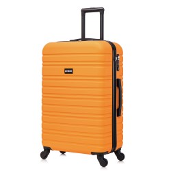 BlockTravel reiskoffer M met wielen afneembaar 74 liter - inbouw TSA slot - lichtgewicht - oranje