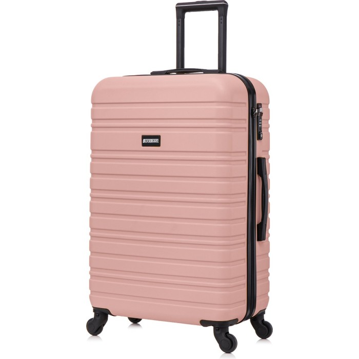 BlockTravel reiskoffer M met wielen afneembaar 74 liter - inbouw TSA slot - lichtgewicht - rose goud