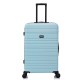 BlockTravel reiskoffer L met dubbele wielen 95 liter - inbouw TSA slot - lichtgewicht - licht blauw