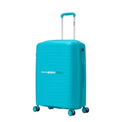 BlockTravel Palma PP reiskoffer met wielen M 63 tot 71 liter vergrootbaar met inbouw TSA cijferslot – blauw