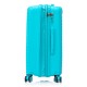 BlockTravel Palma PP reiskoffer met wielen S 46/50 liter Expandable met inbouw TSA cijferslot – blauw