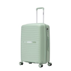 BlockTravel Palma PP reiskoffer met wielen M 63 tot 71 liter vergrootbaar met inbouw TSA cijferslot – mint groen