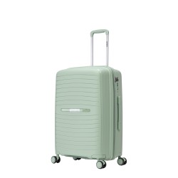 BlockTravel Palma PP reiskoffer met wielen S 38 tot 43 liter vergrootbaar met inbouw TSA cijferslot – mint groen