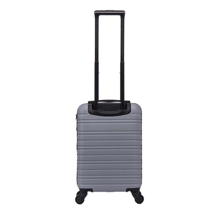 BlockTravel handbagage reiskoffer XS met wielen afneembaar 29 liter - inbouw TSA slot - lichtgewicht - grijs