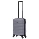 BlockTravel kofferset 2 delig ABS handbagage met wielen afneembaar 29 en 39 liter - inbouw TSA slot - grijs