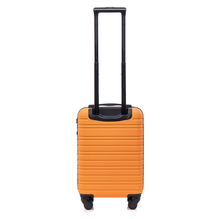 BlockTravel handbagage reiskoffer XS met wielen afneembaar 29 liter - inbouw TSA slot - lichtgewicht - oranje