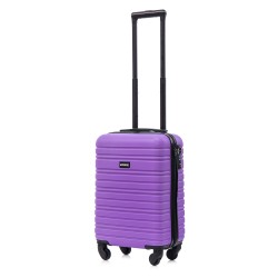 BlockTravel handbagage reiskoffer XS met wielen afneembaar 29 liter - inbouw TSA slot - lichtgewicht - paars