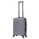 BlockTravel kofferset 2 delig ABS handbagage met wielen afneembaar 29 en 39 liter - inbouw TSA slot - grijs