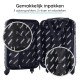 BlockTravel kofferset 3 delig ABS ruimbagage en handbagage 29 39 en 74 liter - inbouw TSA slot - grijs