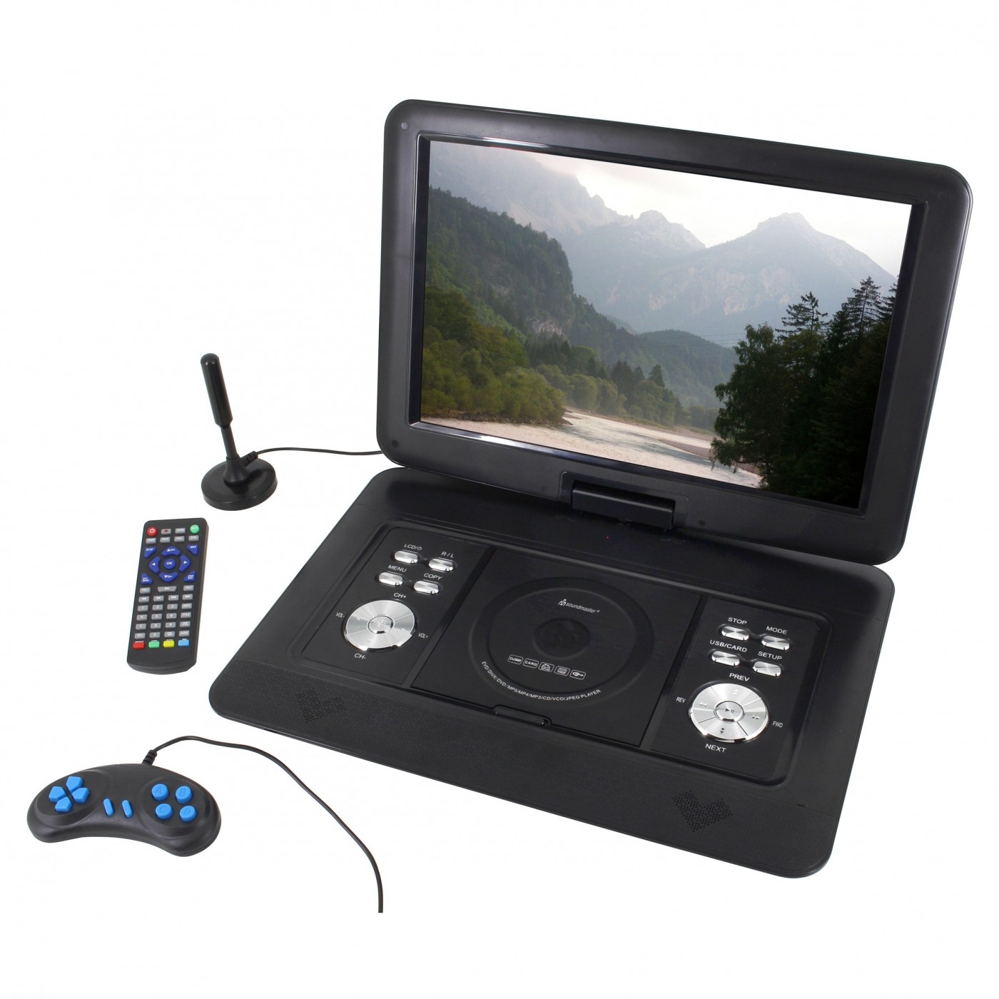 Soundmaster Pdb Sw Portable Dvd Speler Met Dvb T Hd Tuner Met Deze