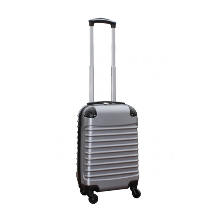 garen Eed sensatie Travelerz handbagage koffer met wielen 27 liter - lichtgewicht - cijferslot  - zilver