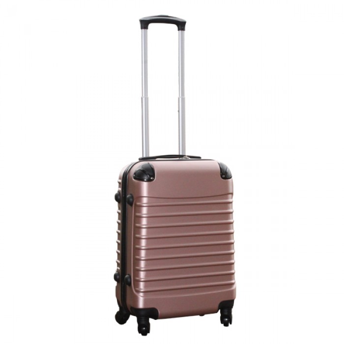duif vreugde maak het plat Travelerz handbagage koffer met wielen 39 liter - lichtgewicht - cijferslot  - rose goud